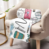 Nursing Is A Work Of Heart - Personalized Nurse Blanket