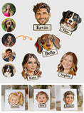 Custom Any Photo Funny Gift For Dad, Grandpa - Personalized Father 3D Embossed Enamel Pin