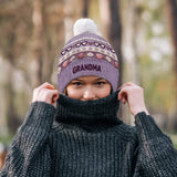 Grandma Mom - Personalized Grandma Beanie Hat