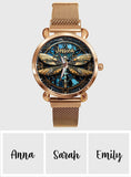 Beautiful Dragonfly - Personalized Dragonfly Women Hand Watch
