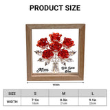 Mother's Day Gifts For Mom, Grandma - Personalized Mother Wooden Frame LED Light