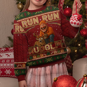 Hunter Rudolph - Personalized Hunting Ugly Sweater