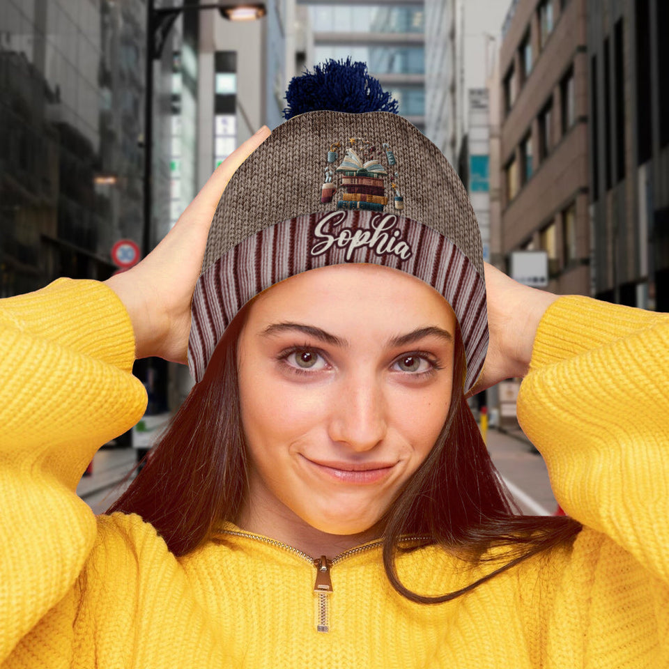 Reading Is My Love - Personalized Book Beanie Hat