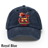 Alphabet Firefighter - Personalized Firefighter Washed Denim Cap