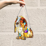 I Love My Dog - Personalized Dog Window Hanging Suncatcher Ornament