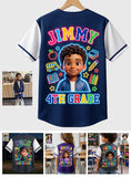 Back To School Gift, Neon Style Jersey - Personalized Kid Baseball Jersey