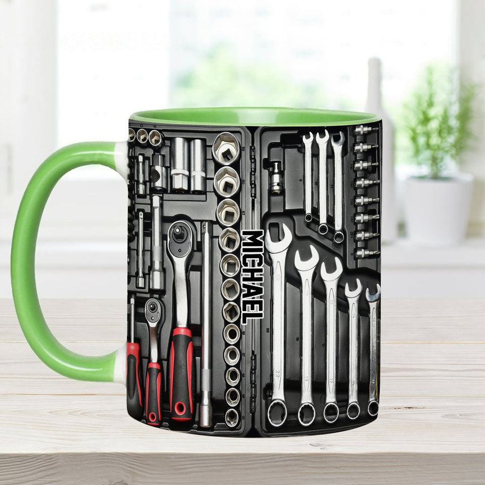 Tool Box - Personalized Father Accent Mug