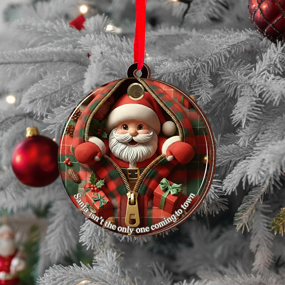 Expecting Baby Xmas - Pregnancy Announcement Gift - Personalized Pregnancy Flip Ornament