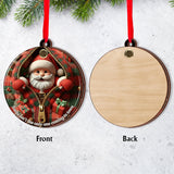 Expecting Baby Xmas - Pregnancy Announcement Gift - Personalized Pregnancy Flip Ornament
