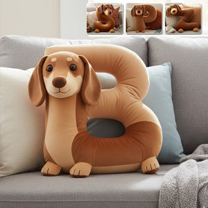 Cute Dachshund - Personalized Dachshund Shaped Pillow
