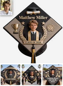 Class Of 2026 - Personalized Graduation Cap Topper