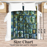 Ocean Turtle Lover Gift - Personalized Turtle Blanket