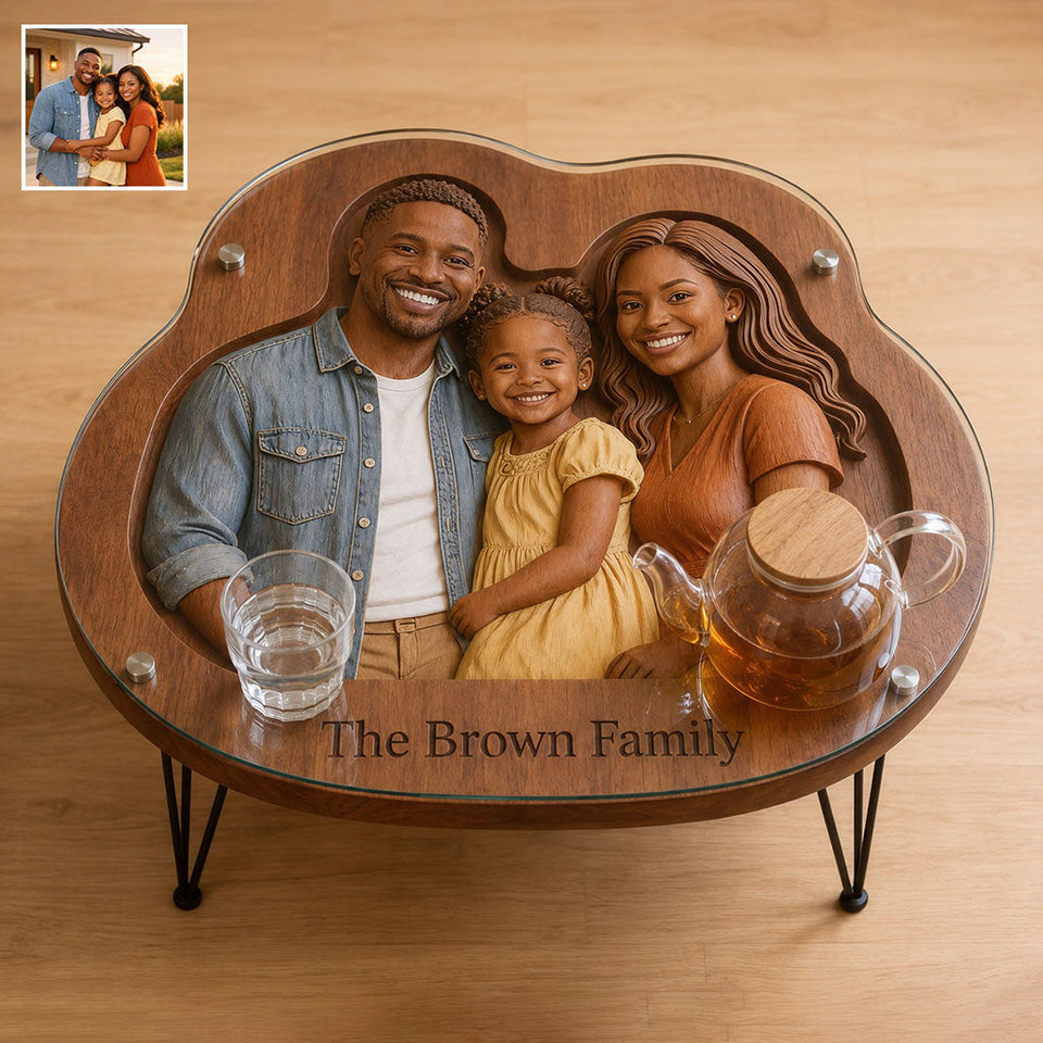 Custom From Any Photo - Personalized Family Table Custom Shape