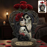This Is Us - Personalized Skull Custom Shape Acrylic Flower Vase