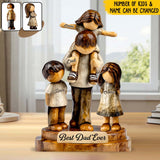 Best Dad Ever - Personalized Father Custom Shaped Acrylic Plaque
