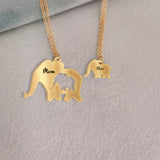 Happy Mother's Day - Personalized Mother Matching Pendant Necklace