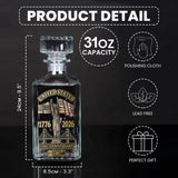 250th Anniversary - Personalized Whiskey Decanter Set
