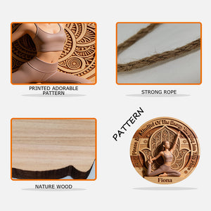 Please Be Mindful - Personalized Yoga Custom Shaped Wood Sign