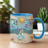 Blessed To Be Called - Personalized Grandma Accent Mug