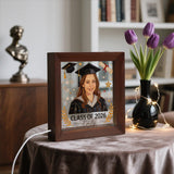 Class Of 2026 - Personalized Graduation Wooden Frame LED Light