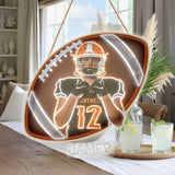 Room Decor For Football Player - Personalized Football LED Light Acrylic Sign