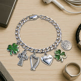 Celebrate St. Patrick's Day - Personalized Irish Bracelet With Charms