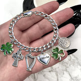Celebrate St. Patrick's Day - Personalized Irish Bracelet With Charms