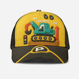 Excavator Cute Children's Gift - Personalized Kid Classic Cap