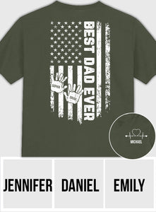 Best Dad Ever - Personalized Father T-shirt And Hoodie