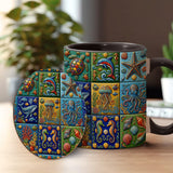 Sea Creatures - Personalized Sea Lover Accent Mug & Coaster