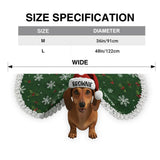 Merry Dogmas Custom Photo - Personalized Dog Shaped Tree Skirt