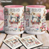 Sew Addicted To Sewing - Personalized Sewing Accent Mug
