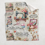 Sew Addicted To Sewing - Personalized Sewing Blanket