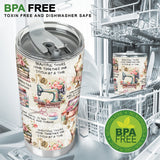 Sew Addicted To Sewing - Personalized Sewing Tumbler