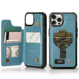Man Of God - Personalized Christian Wallet Phone Case