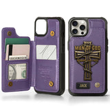 Man Of God - Personalized Christian Wallet Phone Case
