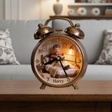Just A Woman Who Loves Reading - Personalized Book Desk Clock Plaque