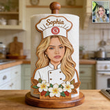 Master Cook - Personalized Cooking Paper Towel Stand