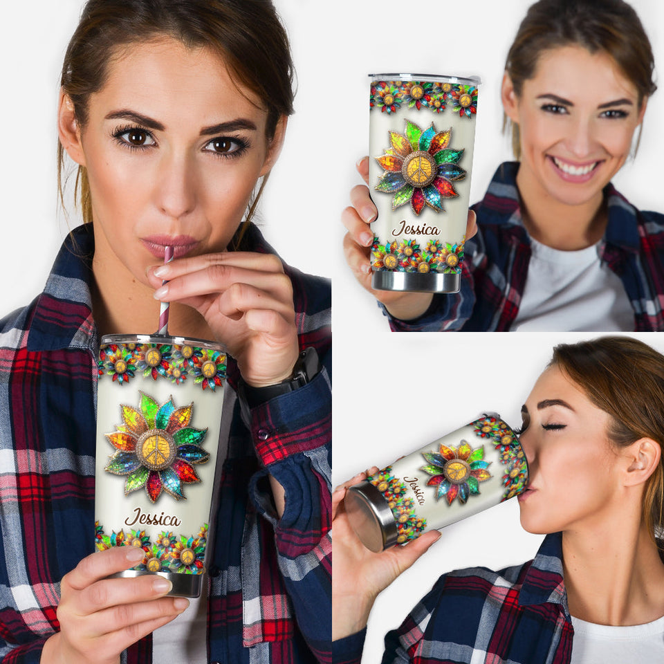 Hippie Soul - Personalized Hippie Tumbler