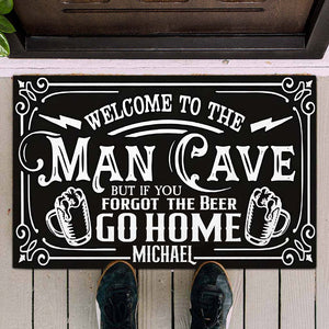 Man Cave - Personalized Beer Doormat