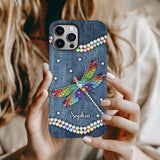 Beautiful Dragonfly - Personalized Dragonfly Full Print Phone Case