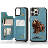 Cute Cavalier King Charles Spaniel - Personalized Dog Wallet Phone Case