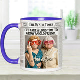 The Bestie Times - Personalized Bestie Accent Mug