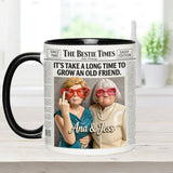 The Bestie Times - Personalized Bestie Accent Mug