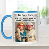 The Bestie Times - Personalized Bestie Accent Mug