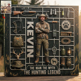 Hunting Dad - Personalized Hunting Custom Shaped Acrylic Plaque