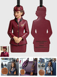 Fly Attendant Custom Luggage Tag - Personalized Fly attendant Luggage Tag