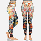 Colorful Butterfly - Personalized Butterfly Hoodie and Leggings