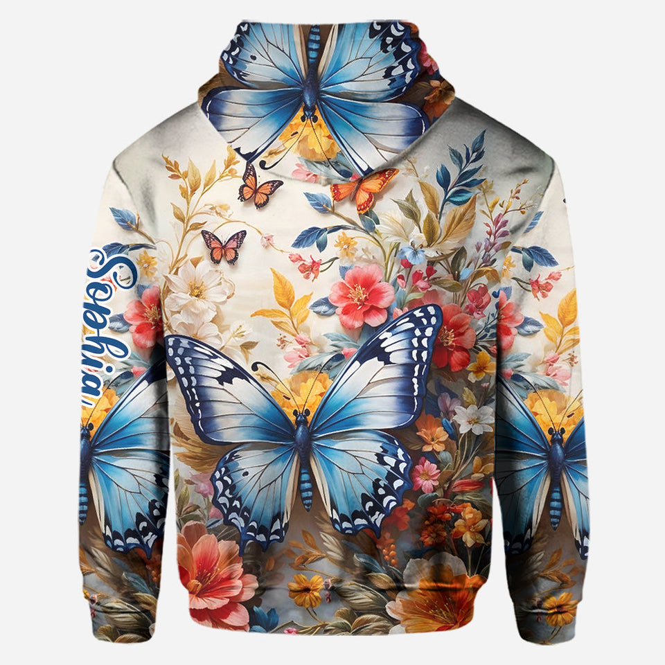 Colorful Butterfly - Personalized Butterfly Hoodie and Leggings