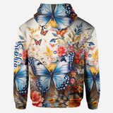Colorful Butterfly - Personalized Butterfly Hoodie and Leggings